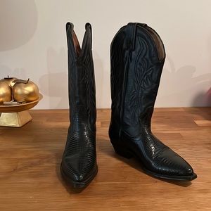Real Leather Cowboy Boots